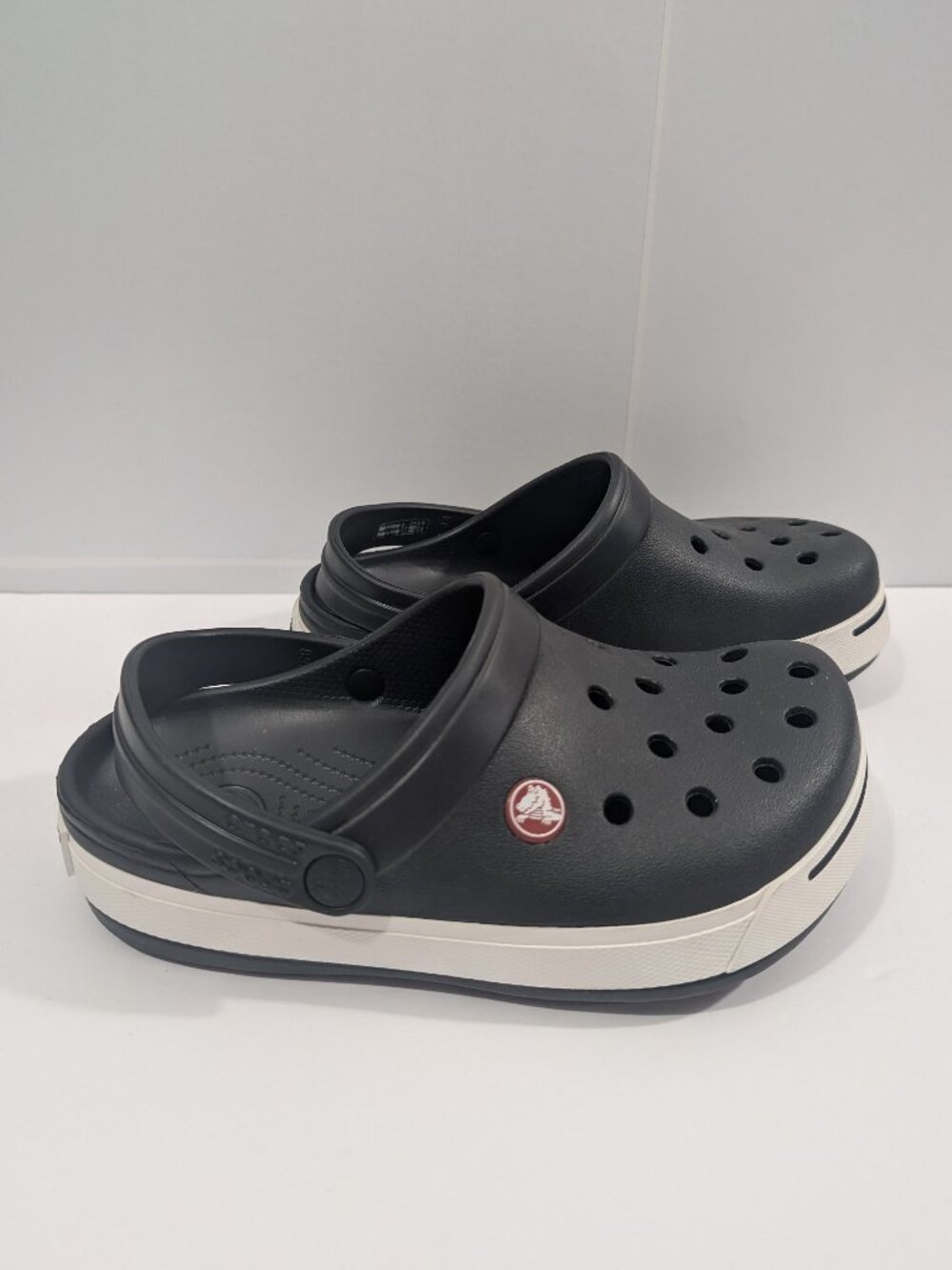 Crocs Kids Crocband Clog Black White Size Youth 3 Kids Slip On Shoes Comfort